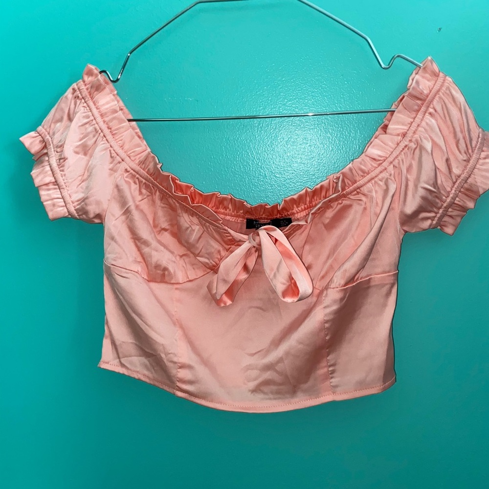 Pink crop top